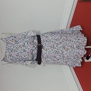 NWTVWallflower Floral Dress With Belt Size Large Summer Spring